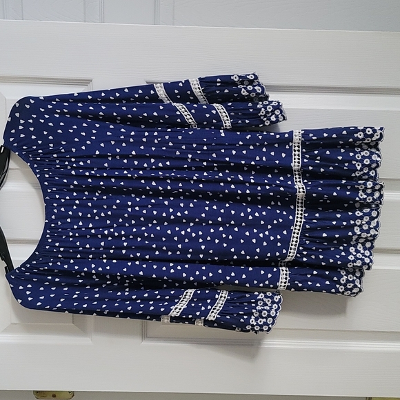 Large Brand New Fever Navy top with heart print. - Picture 6 of 6
